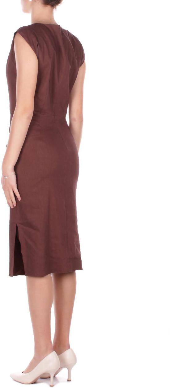 26SS 핑코 미디 원피스 106521A34IL78 BROWN - PINKO