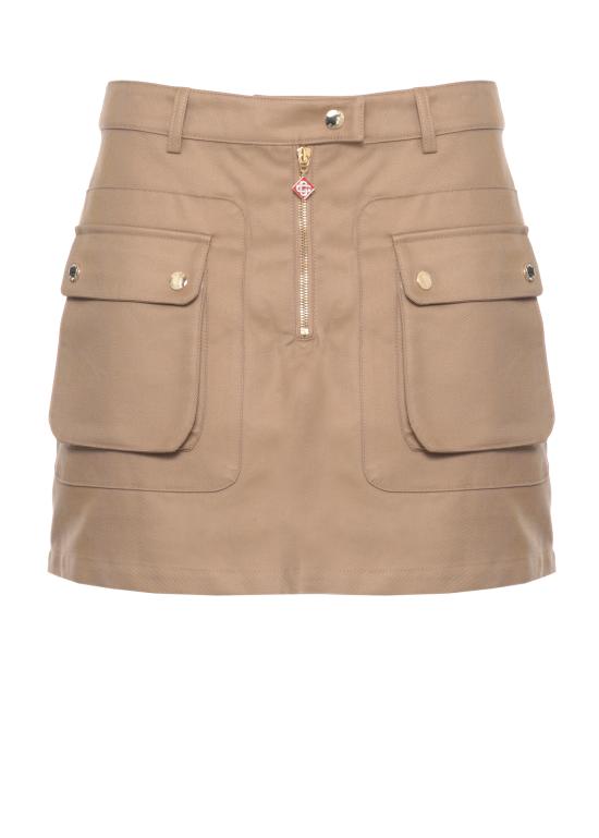 26SS 카사블랑카 미디 스커트 WSS26SK20702 DRILL BEIGE Beige