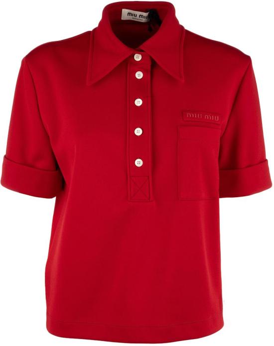 26SS 미우미우 폴로 티셔츠 MT220414OAF0041 DIVERS