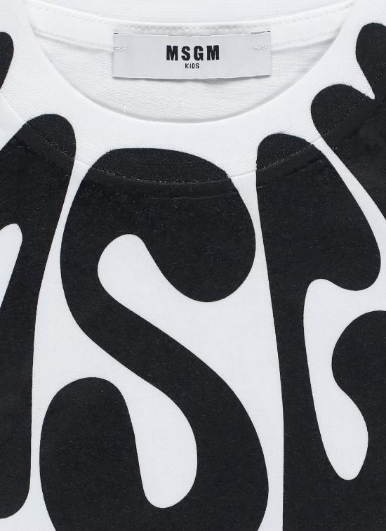 26SS [키즈] 엠에스지엠 티셔츠 S6MSJUTH222 001 01 Bianco - MSGM