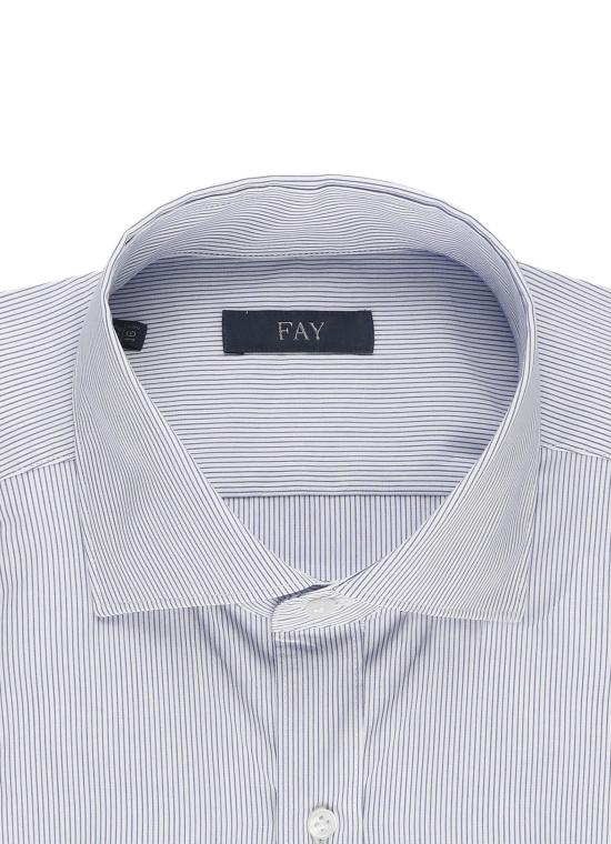 26SS 페이 긴팔 셔츠 NCMA1522590ZBC U802 Blue - FAY