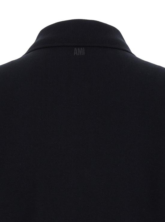 26FW 아미 스몰 하트 로고 폴로 셔츠 BFUPL001760001 Black - AMI