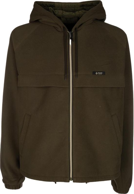 26SS 프라다 후드 테크니컬 패브릭 블루종 자켓 SGD07218XOF0161 DIVERS