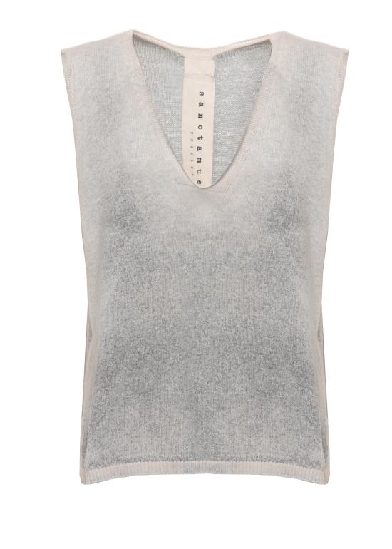 26SS 산크타무에르테 민소매 티셔츠 S313 SAND SHELL SPRAY GREY Beige