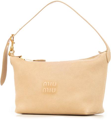 26SS 미우미우 스무스 그레인 피니쉬 레더 크로셰 파우치 5NE841AEFXF0065 DIVERS - MIU MIU