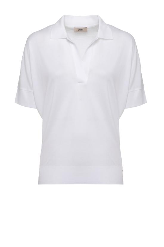 26SS 에르노 / 여성 폴로 티셔츠 JPL00113D 520561000 Bianco
