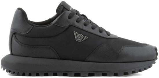 26FW 엠포리오 아르마니 스니커즈 EM003738AF19532MC005 BLACK