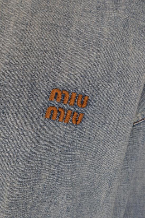 26SS 미우미우 샴브레이 블루종 자켓 GWB14918JIF0076 DIVERS - MIU MIU