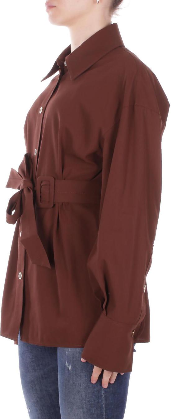 26SS 핑코 코트 106153A2ERL78 BROWN - PINKO