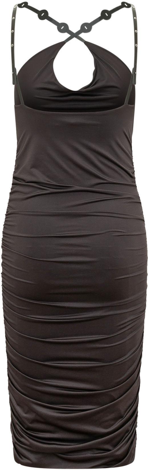 26SS 핑코 롱 원피스 106953A3C1Z99 BROWN - PINKO