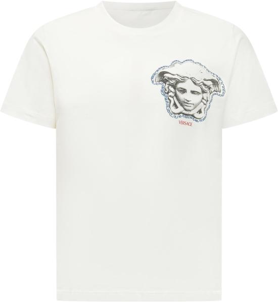 26SS [키즈] 베르사체 티셔츠 10182931A167862W070 WHITE