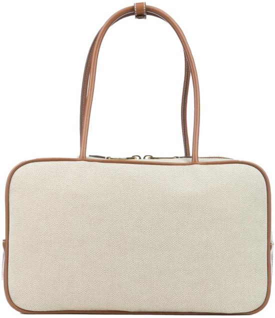 26SS 미우미우 캔버스 & 가죽 보 백 5BB163VOOOACRNF062F DIVERS - MIU MIU