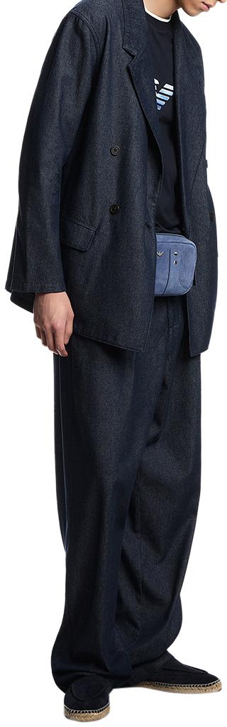 26SS 엠포리오 아르마니 반팔 티셔츠 EM005271AF10017UB118 BLUE - EMPORIO ARMANI