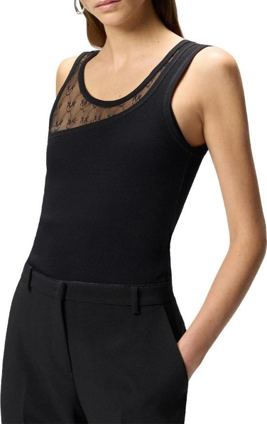 26SS 핑코 민소매 티셔츠 106461A362Z99 BLACK - PINKO
