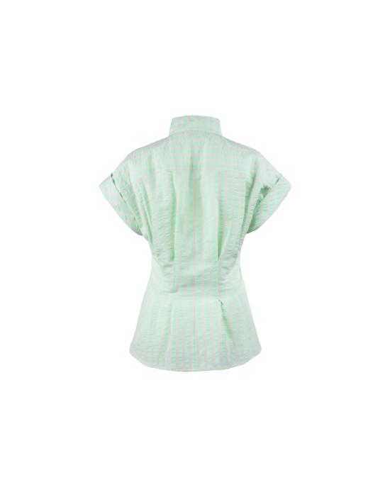  핀리 블라우스 록키 셔츠 파스텔 스트라이프 - FINLEY