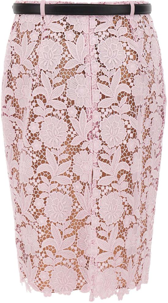 26SS 셀프 포트레이트 미디 스커트 182MSKPPINK - SELF PORTRAIT