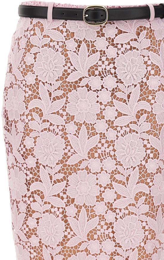 26SS 셀프 포트레이트 미디 스커트 182MSKPPINK - SELF PORTRAIT