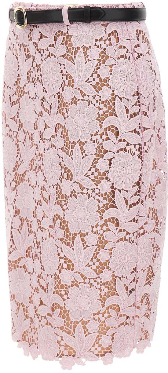 26SS 셀프 포트레이트 미디 스커트 182MSKPPINK - SELF PORTRAIT