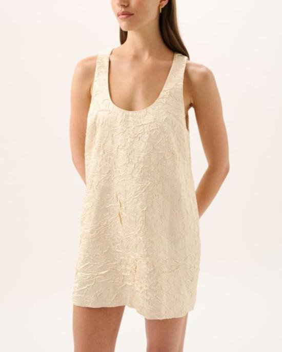  로암 숏 원피스 마테오 미니 드레스 바닐라