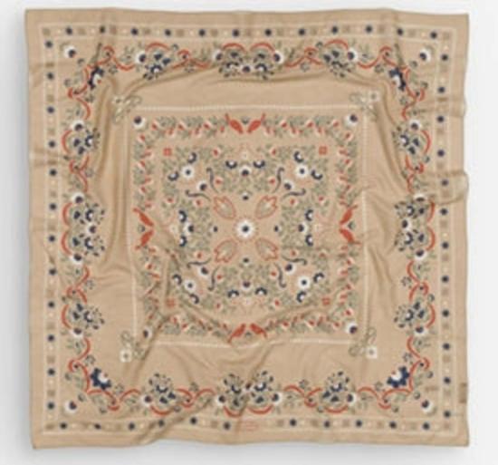  메종 르콩트 플라망 머플러/스카프 Maison Lecomte Flament Noirmoutier 반다나 스카프 100x100cm - MAISON LECOMTE FLAMENT