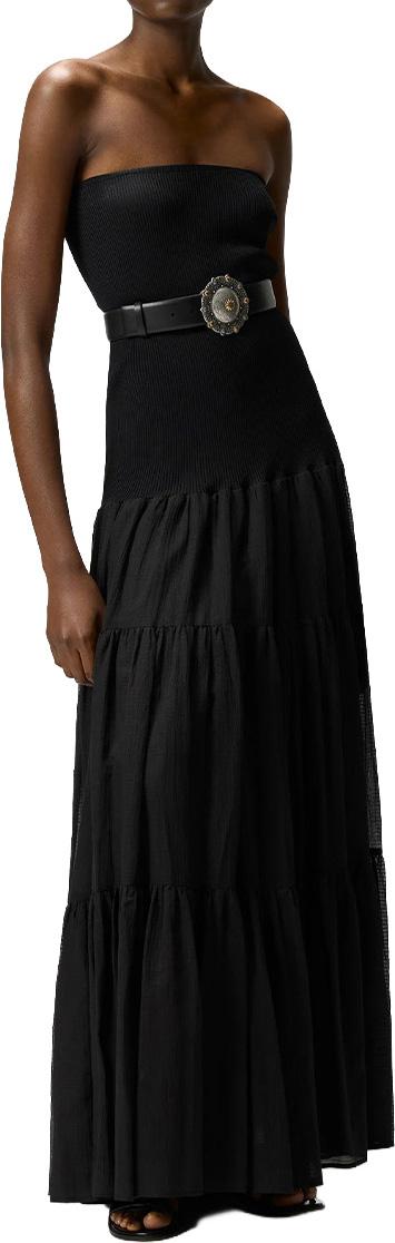 26SS 핑코 미디 스커트 107015A3D1Z99 BLACK - PINKO