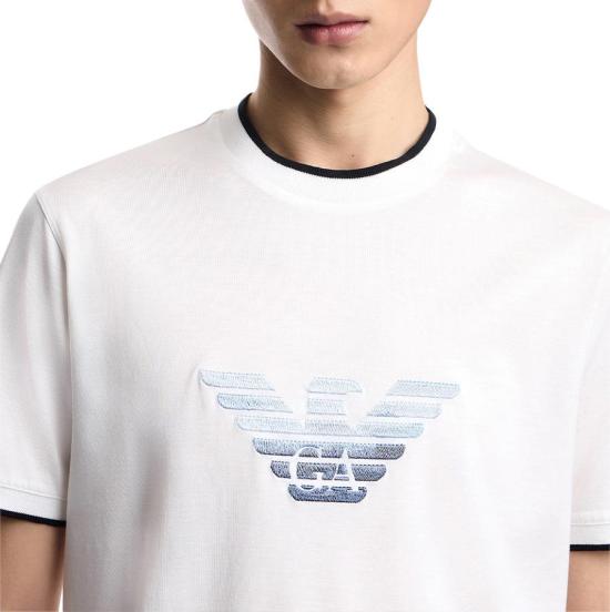 26SS 엠포리오 아르마니 반팔 티셔츠 EM005271AF10017U0003 WHITE - EMPORIO ARMANI