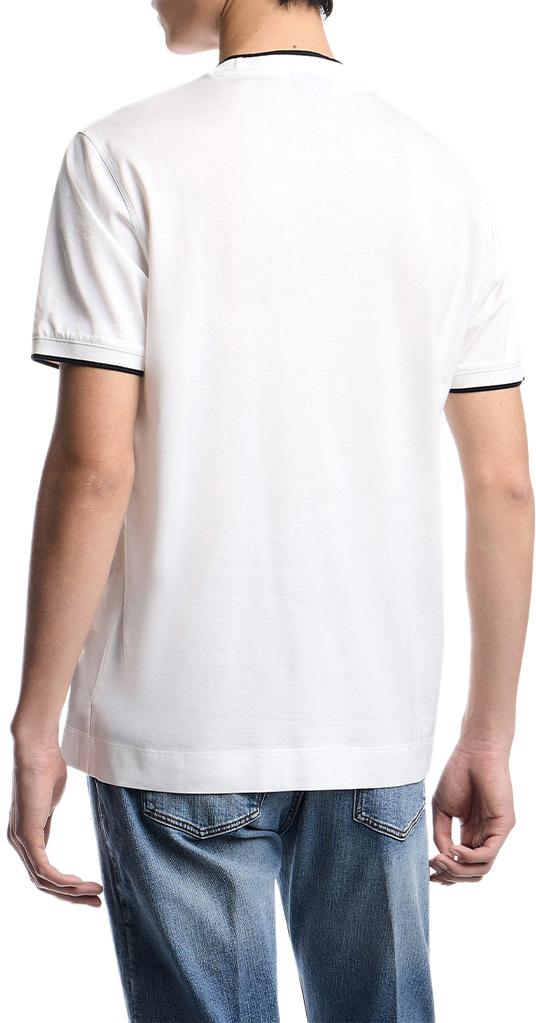 26SS 엠포리오 아르마니 반팔 티셔츠 EM005271AF10017U0003 WHITE - EMPORIO ARMANI