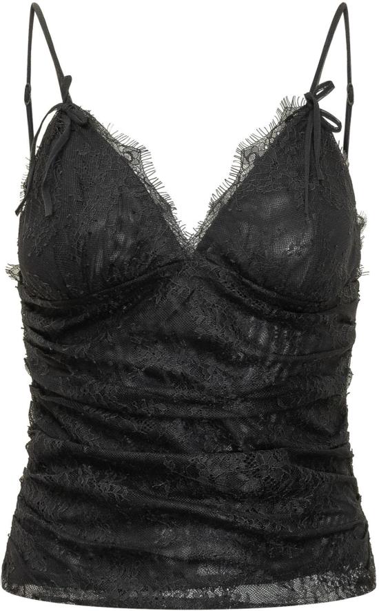 26SS 핑코 민소매 티셔츠 106726A378Z99 BLACK