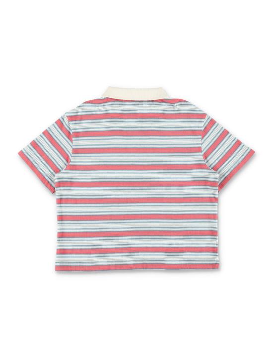  [키즈] 마르니 폴로 셔츠 아동용 스트라이프 저지 폴로 셔츠 - MARNI