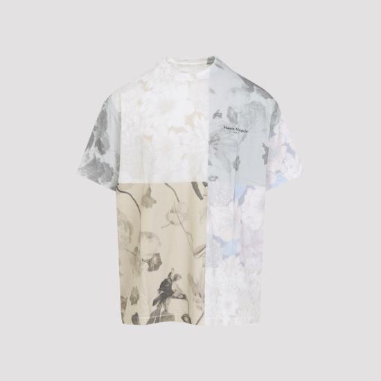 26SS 마르지엘라 반팔 티셔츠 S67GC0052 S24575 978 BEIGE FLOWERS