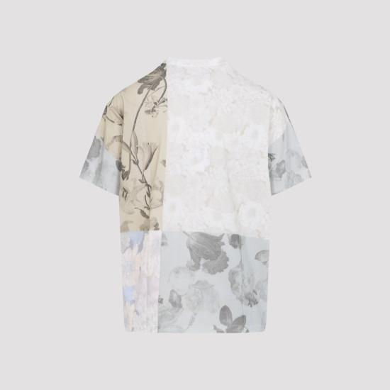 26SS 마르지엘라 반팔 티셔츠 S67GC0052 S24575 978 BEIGE FLOWERS - MAISON MARGIELA