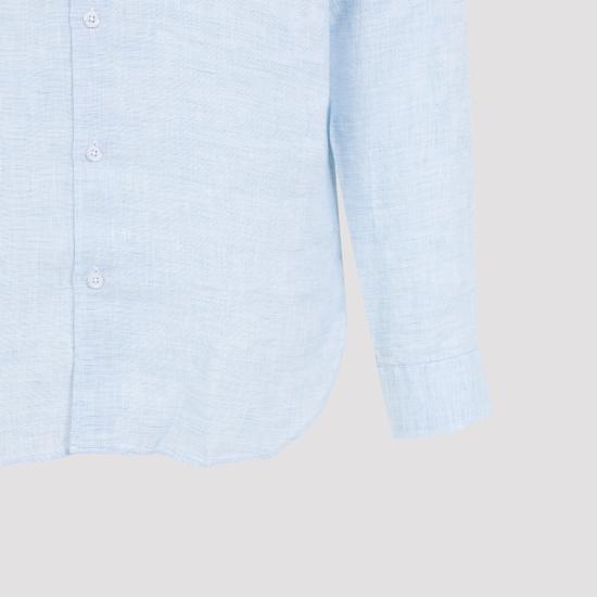 26SS 올레바 브라운 긴팔 셔츠 275612 PALE BLUE WHITE - ORLEBAR BROWN