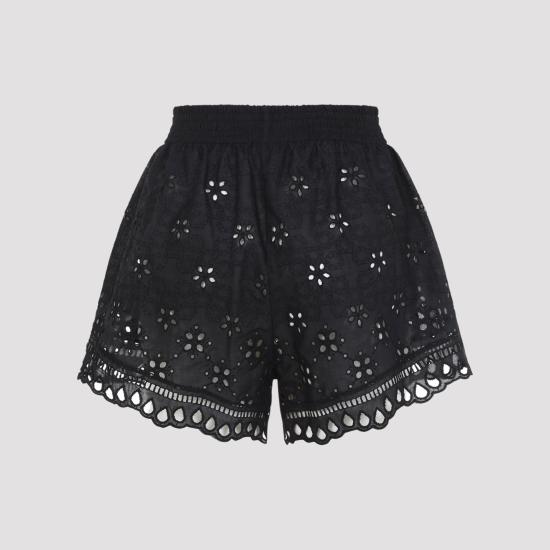 26SS 에르마노 설비노 숏팬츠 D484P605QYD 95708 BLACK - ERMANNO SCERVINO