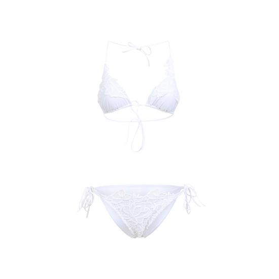 26SS 에르마노 설비노 비키니 수영복 D484Y313UAR 10601 BRIGHT WHITE - ERMANNO SCERVINO