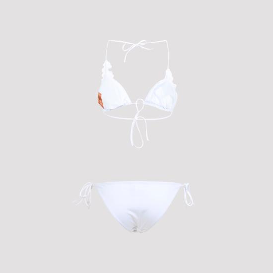 26SS 에르마노 설비노 비키니 수영복 D484Y313UAR 10601 BRIGHT WHITE - ERMANNO SCERVINO