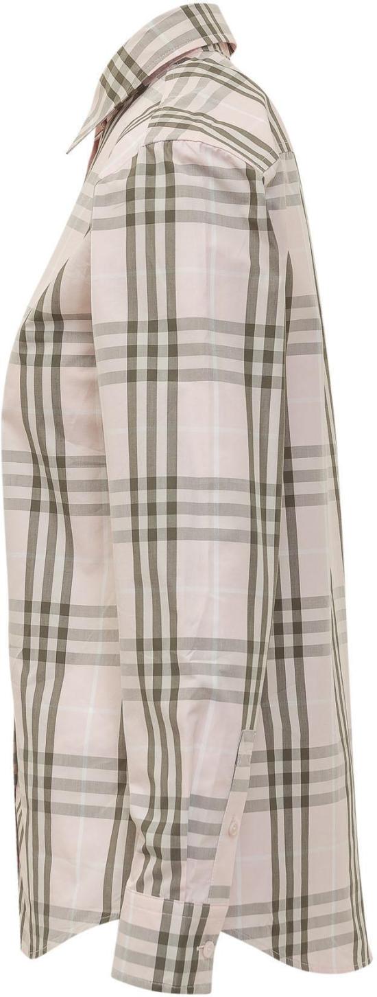 26SS 버버리 레귤러핏 체크 코튼 셔츠 8127212A5961 PINK - BURBERRY