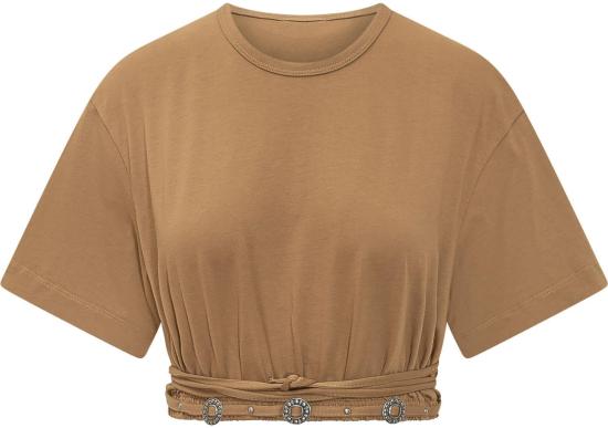 26SS 핑코 반팔 티셔츠 106907A3ARL25 BEIGE