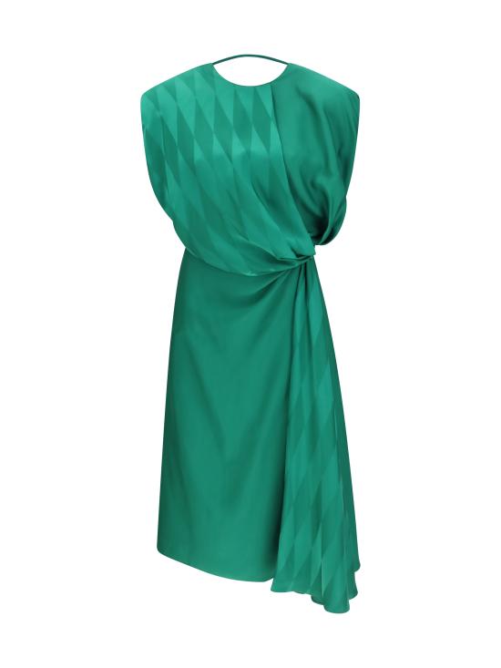26SS 베르사체 미디 원피스 10251301A18234 1GC50 GREEN