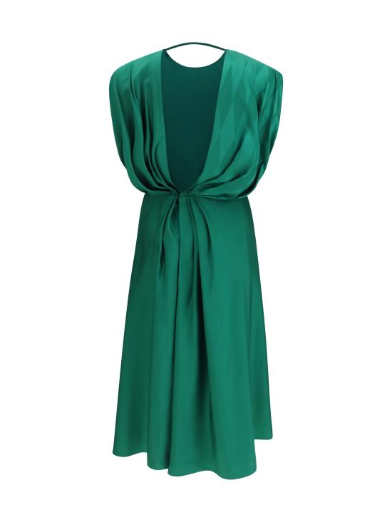 26SS 베르사체 미디 원피스 10251301A18234 1GC50 GREEN - VERSACE