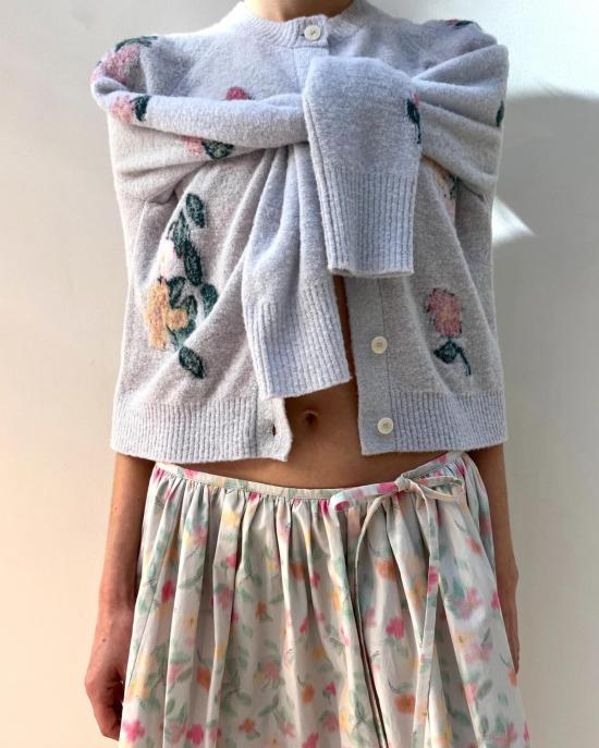  베르나데트 가디건 버나뎃 카디건 클레멘스 그레이 블루 - BERNADETTE