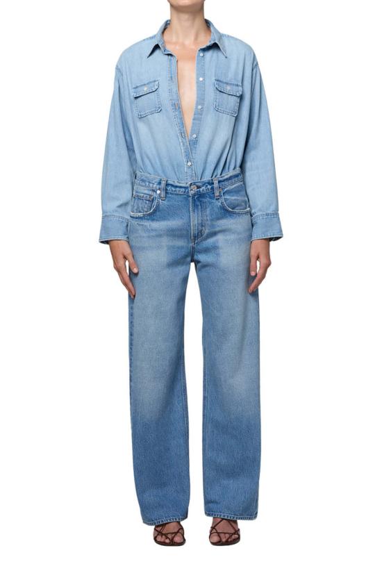  시티즌 오브 휴머니티 데님 팬츠 시티즌스 오브 휴머니티 린츠 이지 스트레이트 진 - CITIZEN OF HUMANITY