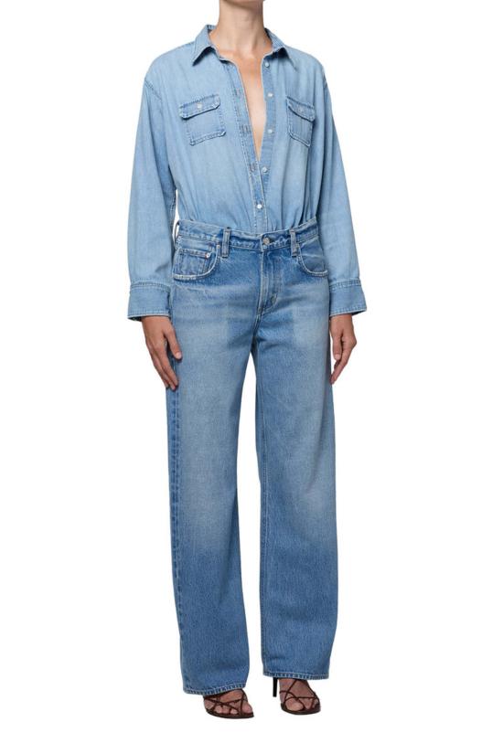  시티즌 오브 휴머니티 데님 팬츠 시티즌스 오브 휴머니티 린츠 이지 스트레이트 진 - CITIZEN OF HUMANITY