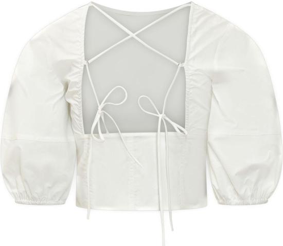 26SS 핑코 블라우스 106829A2LDZ05 WHITE - PINKO