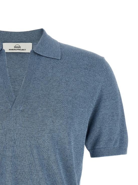 26SS 리비에라 프로젝트 폴로 티셔츠 PR54123ME21 Light Blue - RIVIERA PROJECT