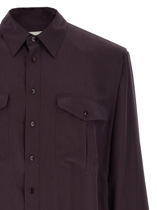 26SS 생로랑 긴팔 셔츠 854249Y2N495055 Purple - SAINT LAURENT