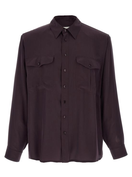 26SS 생로랑 긴팔 셔츠 854249Y2N495055 Purple