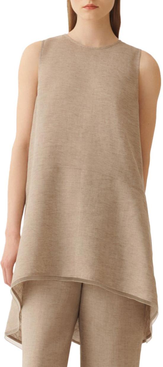 26SS 파비아나 필리피 민소매 티셔츠 TPD276F743M1610161 TAUPE - FABIANA FILIPPI