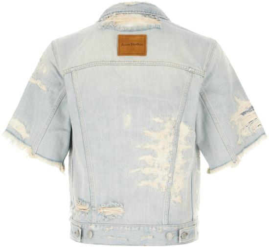 26SS 아크네 스튜디오 멘디드 데님 자켓 B90867228 BLUE - ACNE STUDIOS