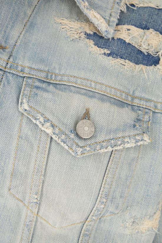 26SS 아크네 스튜디오 멘디드 데님 자켓 B90867228 BLUE - ACNE STUDIOS