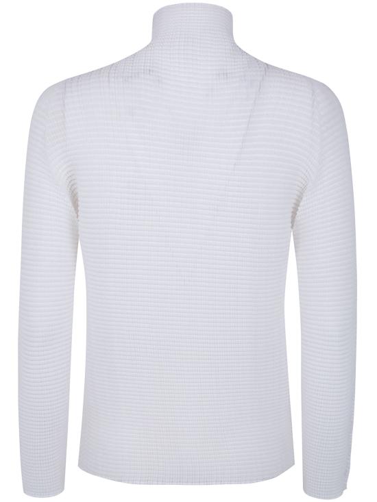26SS 이세이 미야케 긴팔 티셔츠 IM66FJ679 01 WHITE - ISSEY MIYAKE